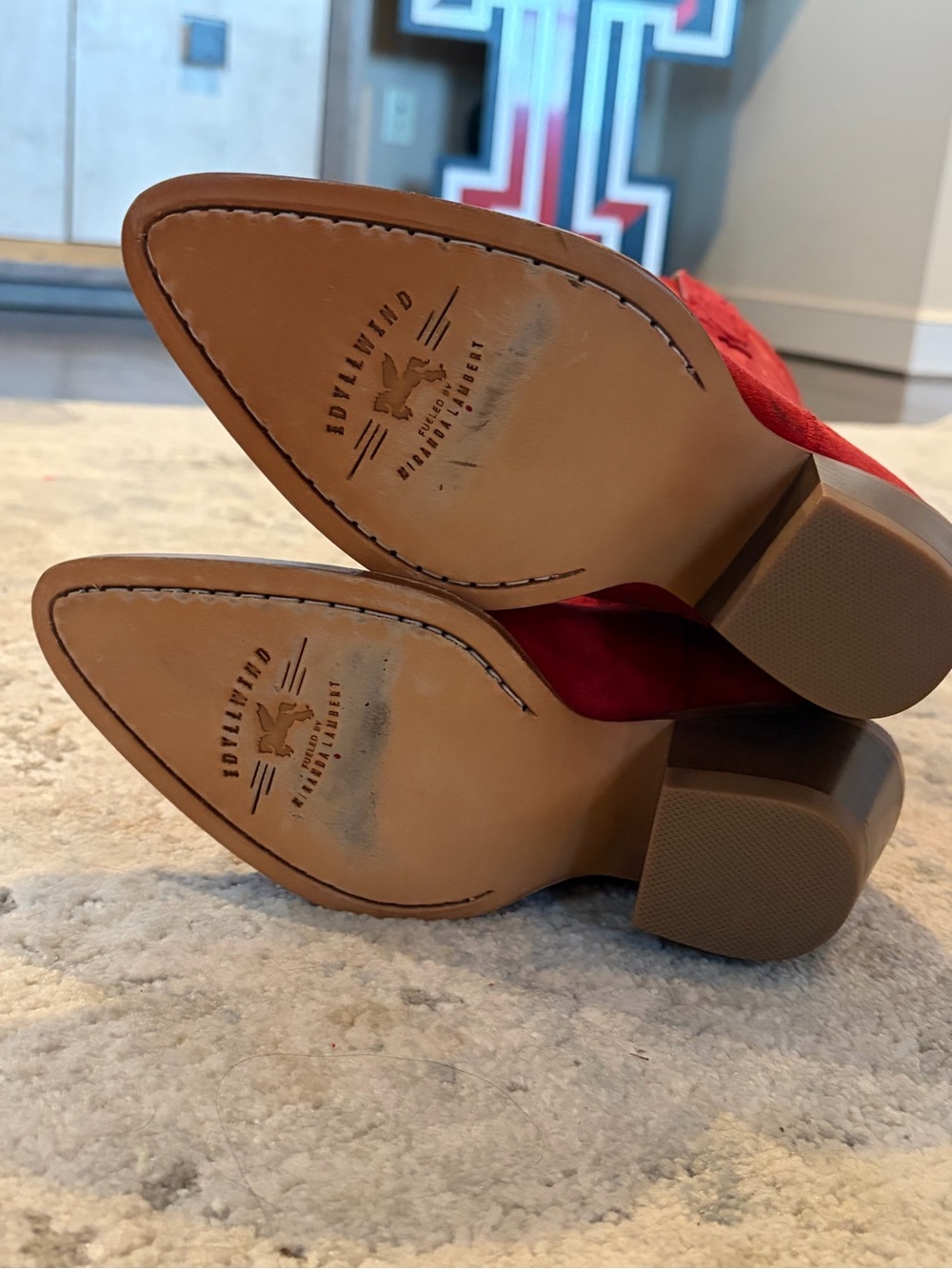 Idyllwind Red fueled by Miranda Lambert Suede Western Heeled Boots - Picture 7 of 8